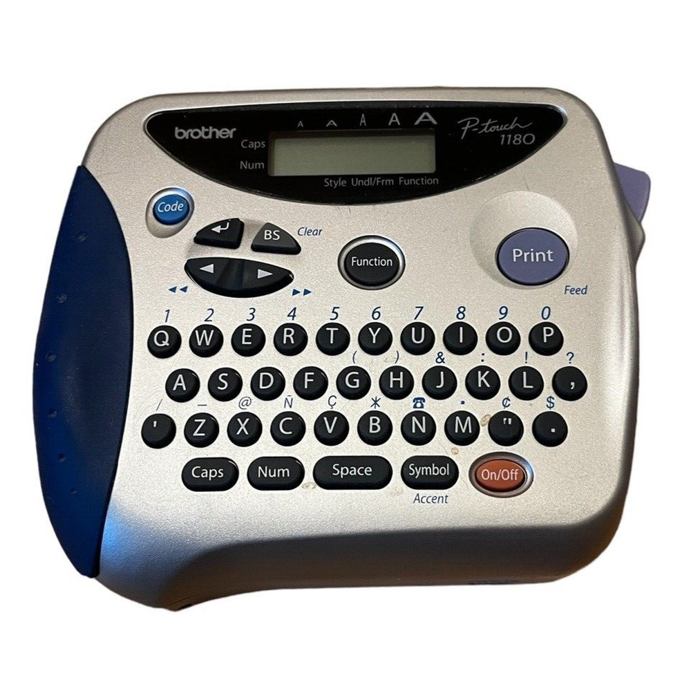 Brother P-Touch 1180 Label Maker Printer Tested and Works! Multiple Fonts